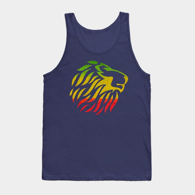 Lion of Judah, Rasta Tank Top by alzo